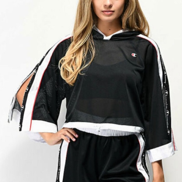 Champion Tops - Price for 1 black
Champion bell sleeve mesh hoodie